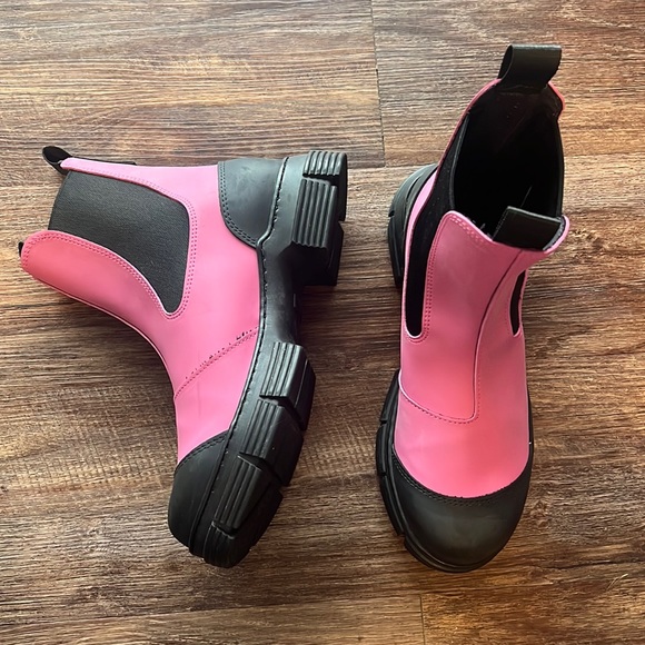 Ganni | Platform Round Toe Rubber Sole Casual Style Street Style size 39 - Picture 2 of 8